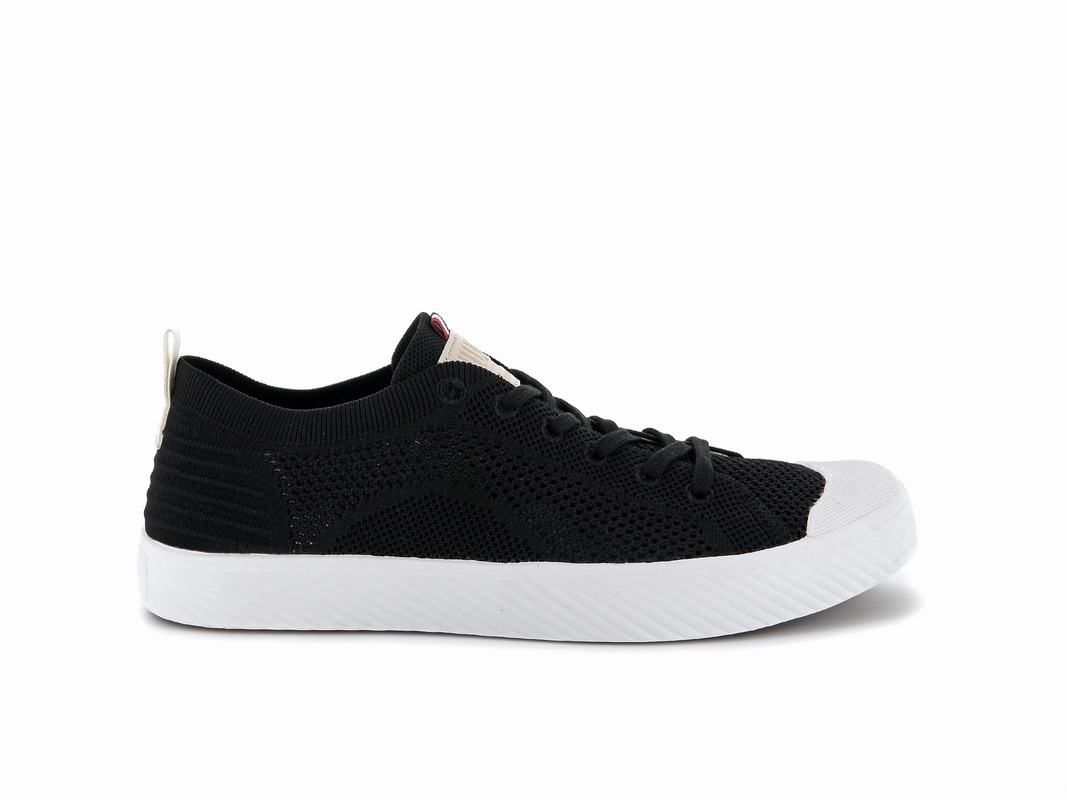 Palladium Pallaphoenix Knit Herren Niedrige Sneaker Schwarz ||246807-UFD||